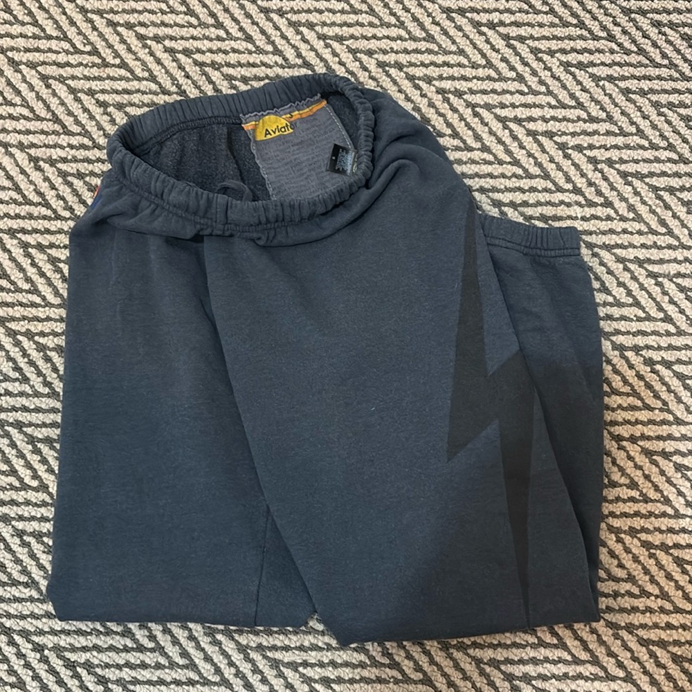 Aviator nation lightning bolt sweatpants size S